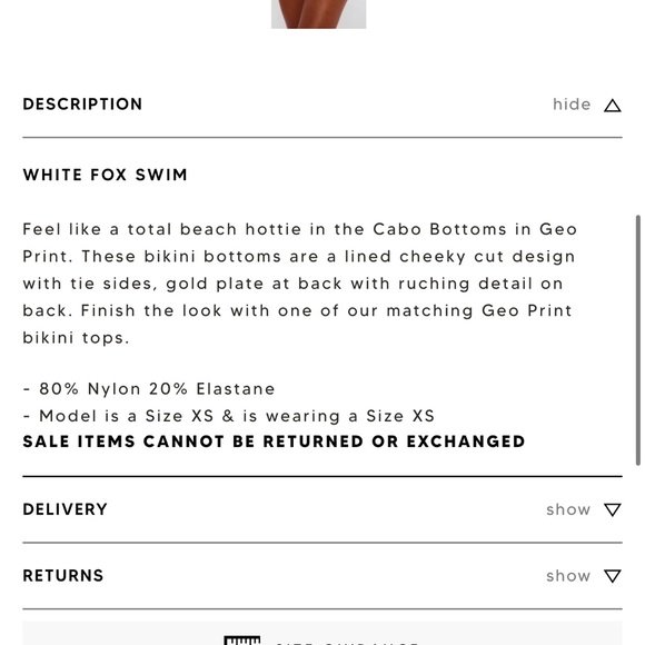 WHITE FOX SWIM set (2) - Picture 6 of 6